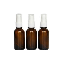 UV Resistant 4 oz Amber Brown Glass Mist Spray Bottle With Sprayer Pump Dispenser
